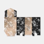 Elegant 28th Linen Wedding Jubileum Celebration Bedankdoosjes (Uitgevouwen)