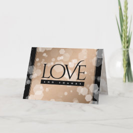 Elegant 28th Linen Wedding Jubileum Celebration Bedankkaart