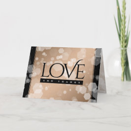 Elegant 28th Linen Wedding Jubileum Celebration Bedankkaart