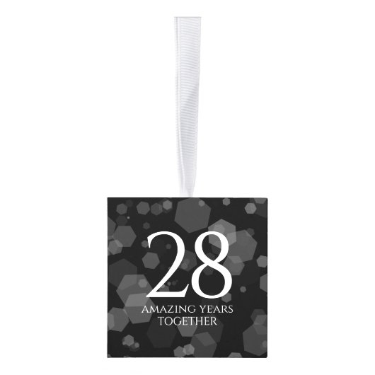 Elegant 28th Linen Wedding Jubileum Celebration Decoratie (Rechts)