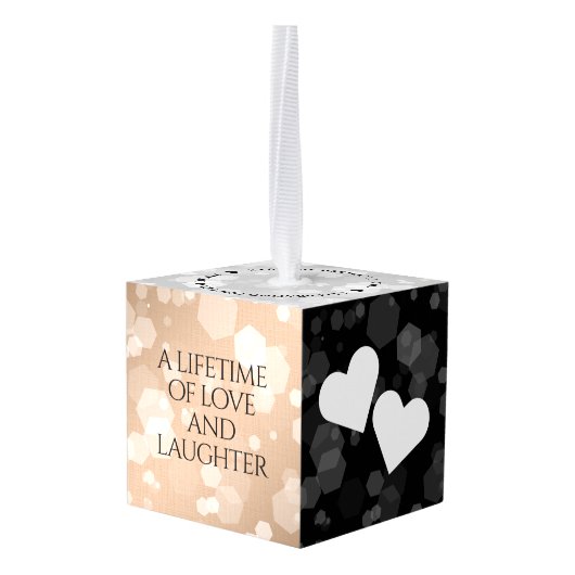 Elegant 28th Linen Wedding Jubileum Celebration Decoratie (Achter hoekig)