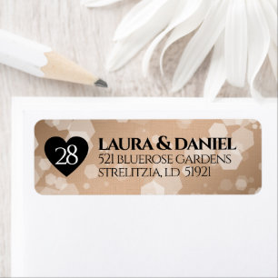 Elegant 28th Linen Wedding Jubileum Celebration Etiket