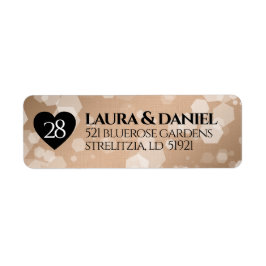 Elegant 28th Linen Wedding Jubileum Celebration Etiket
