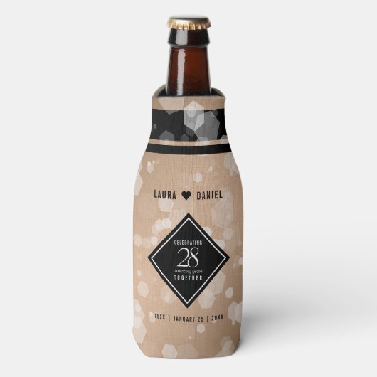 Elegant 28th Linen Wedding Jubileum Celebration Flesjeskoeler