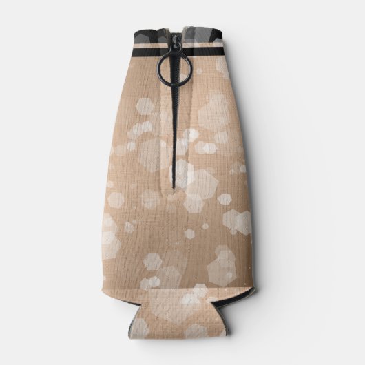 Elegant 28th Linen Wedding Jubileum Celebration Flesjeskoeler (Achterkant)