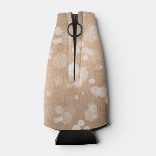 Elegant 28th Linen Wedding Jubileum Celebration Flesjeskoeler (Achterkant)