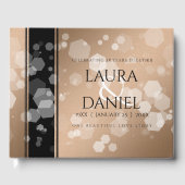 Elegant 28th Linen Wedding Jubileum Celebration Gastenboek (Voorkant)