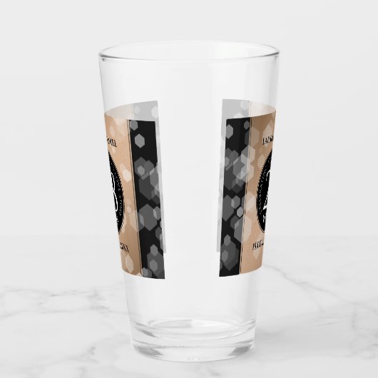 Elegant 28th Linen Wedding Jubileum Celebration Glas (Links)