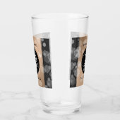 Elegant 28th Linen Wedding Jubileum Celebration Glas (Rechts)