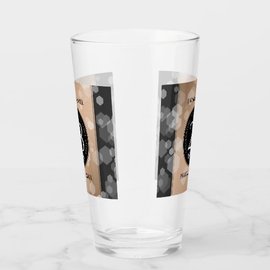 Elegant 28th Linen Wedding Jubileum Celebration Glas (Rechts)