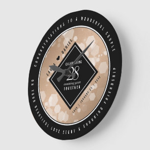 Elegant 28th Linen Wedding Jubileum Celebration Grote Klok