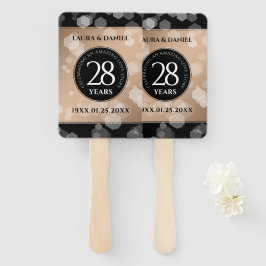 Elegant 28th Linen Wedding Jubileum Celebration Handwaaier