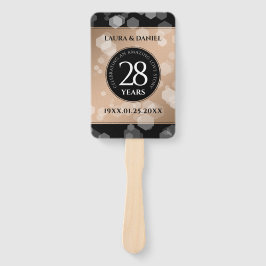Elegant 28th Linen Wedding Jubileum Celebration Handwaaier
