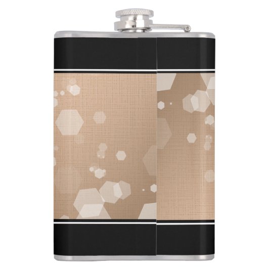 Elegant 28th Linen Wedding Jubileum Celebration Heupfles (Achterkant)