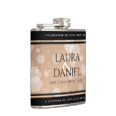 Elegant 28th Linen Wedding Jubileum Celebration Heupfles (Rechts)