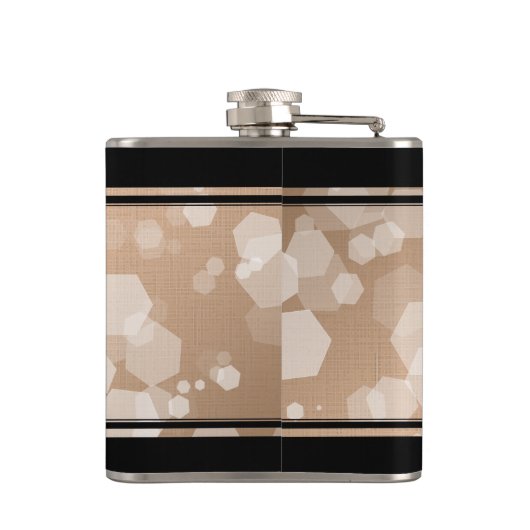 Elegant 28th Linen Wedding Jubileum Celebration Heupfles (Achterkant)