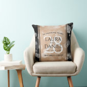 Elegant 28th Linen Wedding Jubileum Celebration Kussen (Stoel)