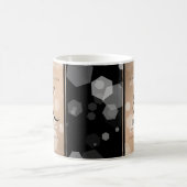 Elegant 28th Linen Wedding Jubileum Celebration Magische Mok (Center)