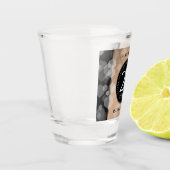 Elegant 28th Linen Wedding Jubileum Celebration Shot Glas (Links)