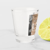 Elegant 28th Linen Wedding Jubileum Celebration Shot Glas (Links)