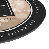 Elegant 28th Linen Wedding Jubileum Celebration Snijplank (Hoek)