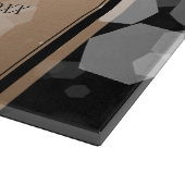 Elegant 28th Linen Wedding Jubileum Celebration Snijplank (Hoek)