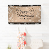 Elegant 28th Linen Wedding Jubileum Celebration Spandoek (Insitu)