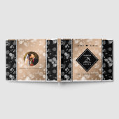 Elegant 28th Linen Wedding Jubileum Gastenboek (Volledig)