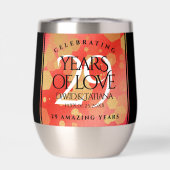 Elegant 29th Garnet Wedding Jubileum (Achterkant)