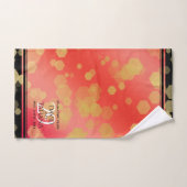 Elegant 29th Garnet Wedding Jubileum Bad Handdoek (Handdoek)