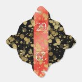 Elegant 29th Garnet Wedding Jubileum Bedankdoosjes (Uitgevouwen)