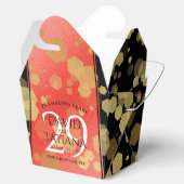 Elegant 29th Garnet Wedding Jubileum Bedankdoosjes (Geopend)