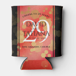 Elegant 29th Garnet Wedding Jubileum Blikjeskoeler