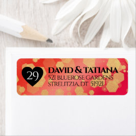 Elegant 29th Garnet Wedding Jubileum Etiket