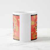 Elegant 29th Garnet Wedding Jubileum Grote Koffiekop (Voorkant)