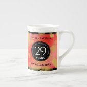 Elegant 29th Garnet Wedding Jubileum Porselein Kop (Rechts)