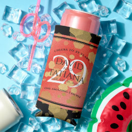 Elegant 29th Garnet Wedding Jubileum Seltzer Blikjeskoeler