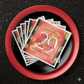 Elegant 29th Garnet Wedding Jubileum Servet