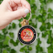 Elegant 29th Garnet Wedding Jubileum Sleutelhanger (Hand)