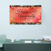 Elegant 29th Garnet Wedding Jubileum Spandoek (Beurs)