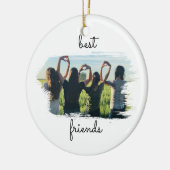 Elegant 2 BFF Beste vrienden voor altijd Keramisch Ornament (Links)