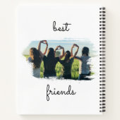 Elegant 2 BFF Beste vrienden voor altijd Notitieboek (Achterkant)