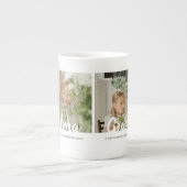 Elegant 2 Foto Grandma Porselein Kop (Voorkant)