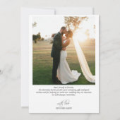 Elegant 2 foto kalligrafie overlay Dank u Bedankkaart (Achterkant)