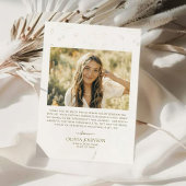 Elegant 2 foto minimalistisch Afstuderen Bedankkaart