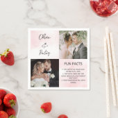 Elegant 2 Foto Simple Couple Facts Weddenschap Servet (Insitu)