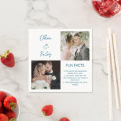 Elegant 2 Foto Simple Couple Facts Weddenschap Servet (Insitu)