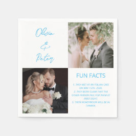 Elegant 2 Foto Simple Couple Facts Weddenschap Servet