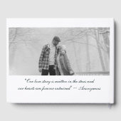 Elegant 2 Fotobibliotheek Boek Bruiloft Gastenboek (Achterkant)