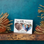 Elegant | 2 Heart Foto | Huwelijksjubileum Fotoplaat (Zijkant)